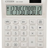 Kalkulator biurowy CITIZEN SDC-812NRWHE, 12-cyfrowy, 127x105mm, biały
