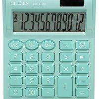 Kalkulator biurowy CITIZEN SDC-812NRGRE, 12-cyfrowy, 127x105mm, zielony