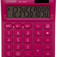 Kalkulator biurowy CITIZEN SDC-810NRPKE, 10-cyfrowy, 127x105mm, różowy