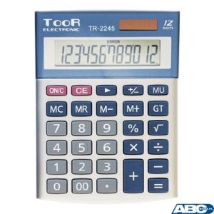 Kalkulator TOOR TR-2245, 12 pozycyjny, podwójne zasilanie 120-1424