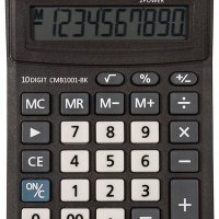 Kalkulator biurowy CITIZEN CMB1001-BK Business Line, 10-cyfrowy, 137x102mm, czarny