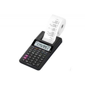 Kalkulator drukujący CASIO HR-8RCE BK BOx, 12-cyfrowy, 102x239mm, czarny