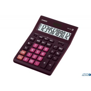 Kalkulator CASIO GR-12C-WR ciemna czerwień