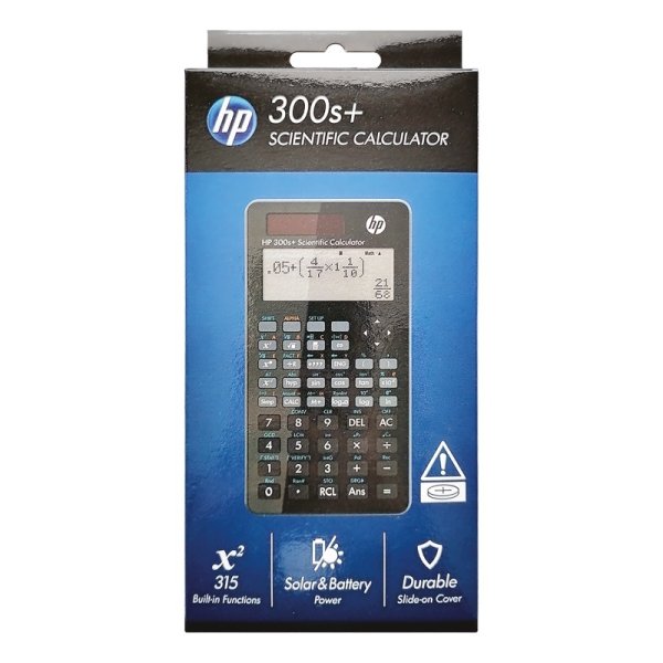 Kalkulator naukowy HP-300SPLUS/INT BX, 315 funkcji, 155x84x20mm, czarny