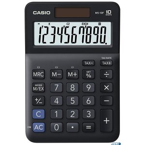 Kalkulator CASIO MS-10F, 10-cyfrowy,  czarny