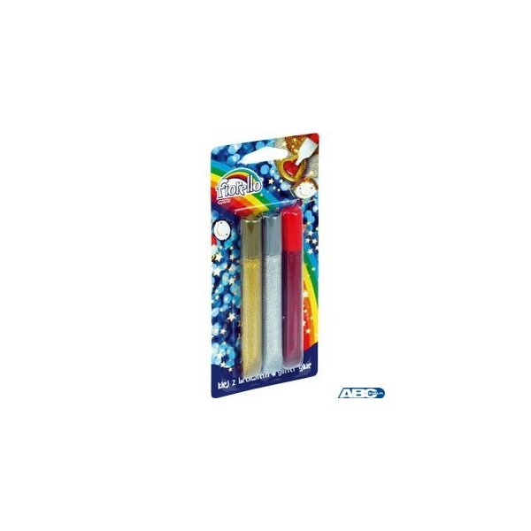 Klej brokatowy FIORELLO GR-BK13 3 kolory x13ml 170-2233