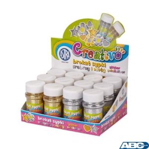 Brokat 43g - złoty / srebrny mix  ASTRA, 335117008