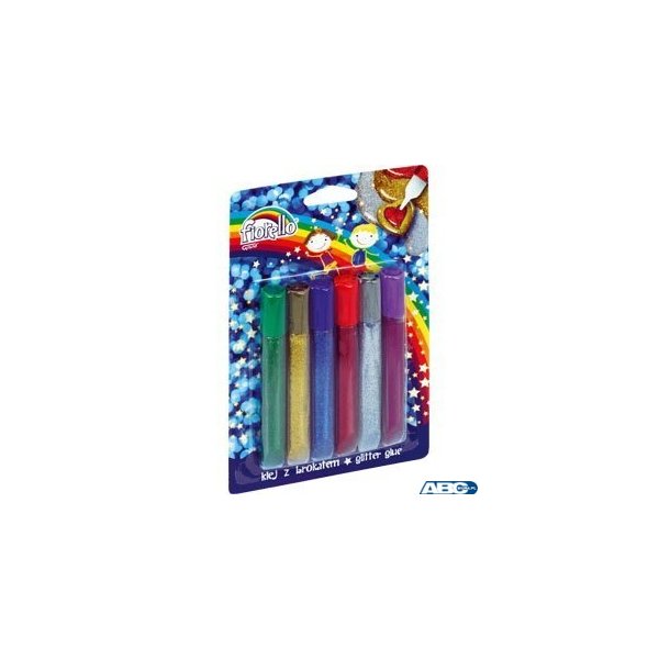 Klej brokatowy FIORELLO GR-BK13 6 kolorów x13ml 170-2232
