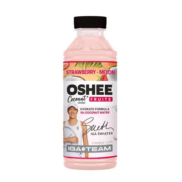OSHEE Vitamin Water z wodą kokosową truskawka-melon 555ml