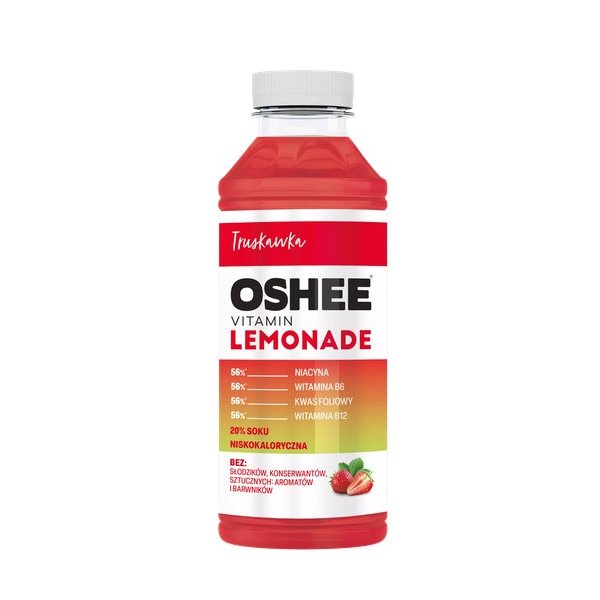 OSHEE Vitamin Lemonade Truskawka 555 ml