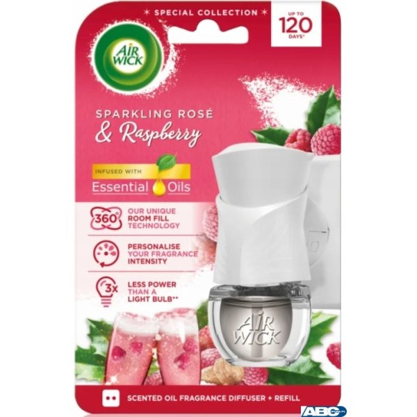 AIR WICK odświeżacz Elektryczny Róża z maliną  komplet 19 ml 16112