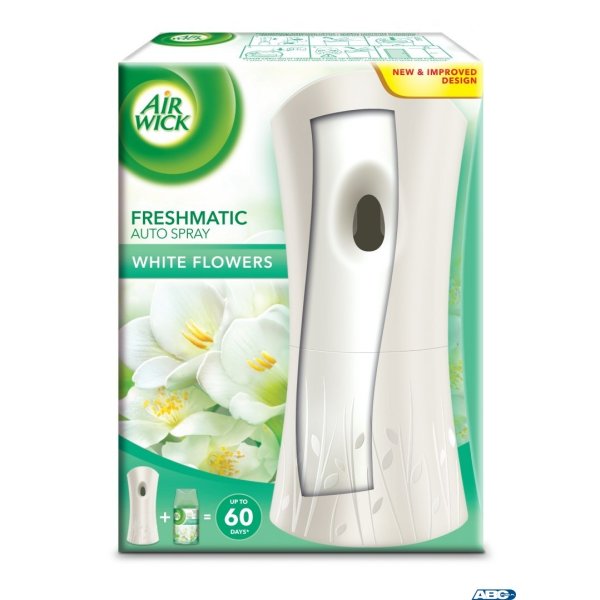 AIR WICK odświeżacz automat.doz.+wkład 250ml Białe Kwiaty 073133 /3591