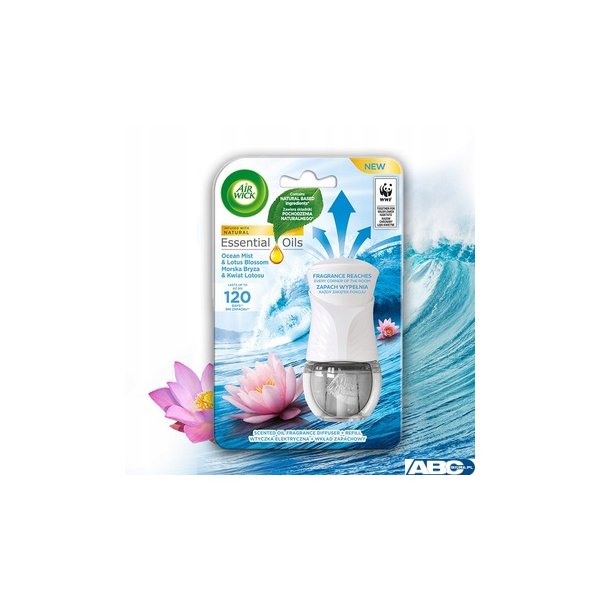 AIR WICK odświeżacz Elektryczny Morska Bryza i Kwiat Lotosu komplet 19ml 05475