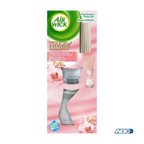 AIR WICK Odświeżacz pachnące patyczki 30ml SZLACHETNY JEDWAB Z ORIENTALNĄ ORCHIDEĄ  54630