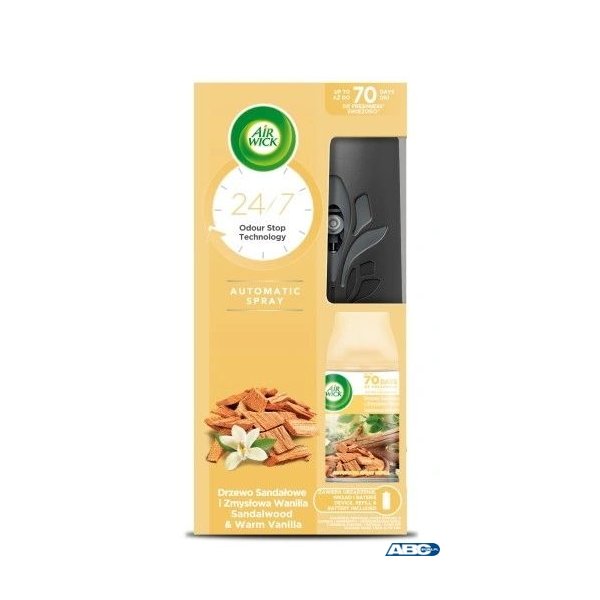 AIR WICK odświeżacz automat.doz.+wkład 250ml  Drzewo Sandałowe  10110