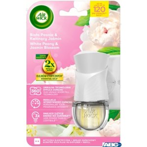 AIR WICK odświeżacz Elektryczny Biała Peonia , Kwitnący Jaśmin komplet 19 ml  18116