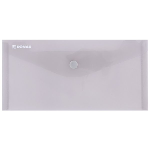 Teczka kopertowa DONAU zatrzask, PP, DL, 180mikr., dymna