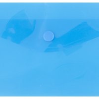 Teczka kopertowa DONAU zatrzask, PP, DL, 180mikr., niebieska