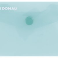 Teczka kopertowa DONAU zatrzask, PP, A7, 180mikr., zielona