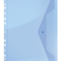 Teczka kopertowa DONAU zatrzask, PP, A4, 200mikr., z europerforacją, niebieska
