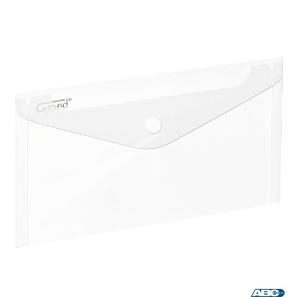 Teczka kopertowa na zatrzask DL ZP-046 biała GRAND 120-1868