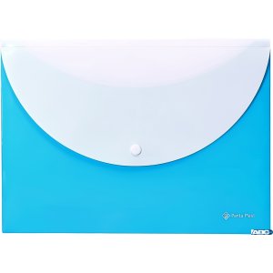 Koperta A4 dwie kieszenie niebieska FOCUS 0410-0017-03 PANTA PLAST