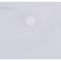 Teczka kopertowa DONAU zatrzask, PP, A7, 180mikr., transparentna