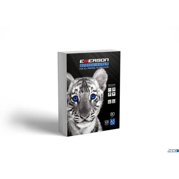 Papier xero biały A5 80g ryza 500ark. TIGER xba5copyemerson80gsm EMERSON