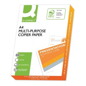 Papier ksero Q-CONNECT, A4, klasa C, 75gsm, 500 ark.