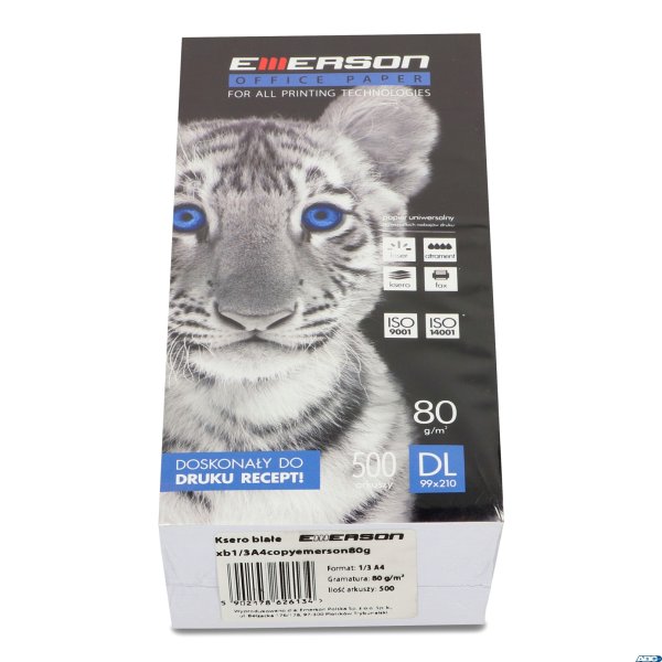 Papier receptowy  1/3 A4 Emerson 80g ryza=500arkuszy xb1/3A4copyemerson80g