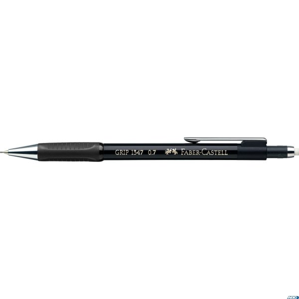 OŁÓWEK AUTOMATYCZNY GRIP 1347 0,7MM CZAR NY METALICZNY FABER-CASTELL 134799 FC