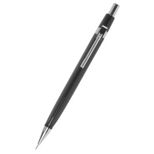 Ołówek automatyczny Q-CONNECT 0,5mm, czarny, GRATIS - grafity