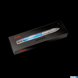 Ołówek automatyczny Pentel 0,7 mm GRAPHGEAR 300 transparentny błękitny PG317-TSX