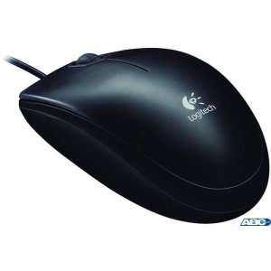 Mysz przewodowa LOGITECH B100 USB czarna 910-003357