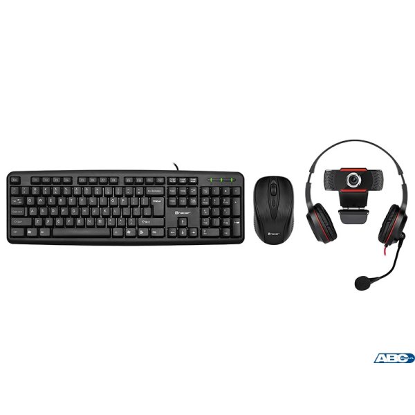 Zestaw 4W1 MULTI-OFFICE TRACER klawiatura+mysz+słuchawki+kamera TRAKLA46695