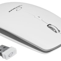 Mysz bezprzewodowa 2.4GHZ optyczna USB SATURN biała EM120W ESPERANZA