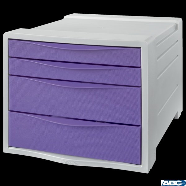Pojemnik z szufladami Esselte ColourBreeze, lawendowy 628458