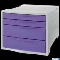 Pojemnik z szufladami Esselte ColourBreeze, lawendowy 628458