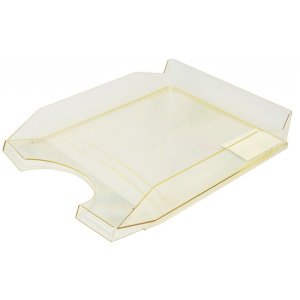 Szufladka na biurko OFFICE PRODUCTS, polistyren / PP, A4, transparentna żółta