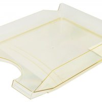 Szufladka na biurko OFFICE PRODUCTS, polistyren/PP, A4, transparentna żółta