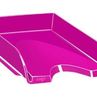 Szufladka na biurko CEPPro Gloss, polistyren, różowa