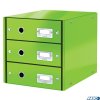 Pojemnik z 3 szufladami Leitz C&S WOW, zielony 60480054