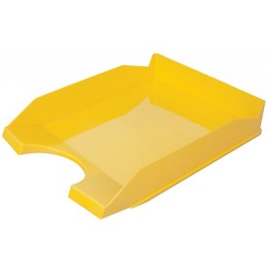 Szufladka na biurko OFFICE PRODUCTS, polistyren / PP, A4, żółta