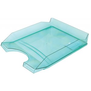 Szufladka na biurko OFFICE PRODUCTS, polistyren / PP, A4, transparentna zielona