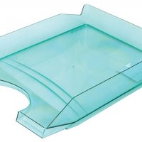 Szufladka na biurko OFFICE PRODUCTS, polistyren/PP, A4, transparentna zielona