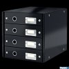 Pojemnik z 4 szufladami LEITZ C&S czarny 60490095