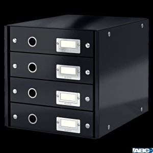 Pojemnik z 4 szufladami LEITZ C&S czarny 60490095