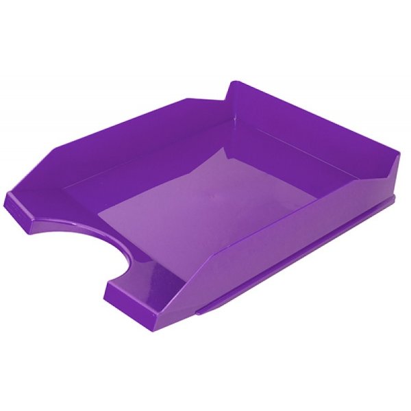 Szufladka na biurko OFFICE PRODUCTS, polistyren/PP, A4, fioletowa