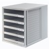 Zestaw 5 szufladek HAN CabinetSet, polistyren, A4, otwarte, szary
