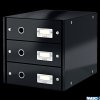 Pojemnik z 3 szufladami LEITZ C&S czarny 60480095